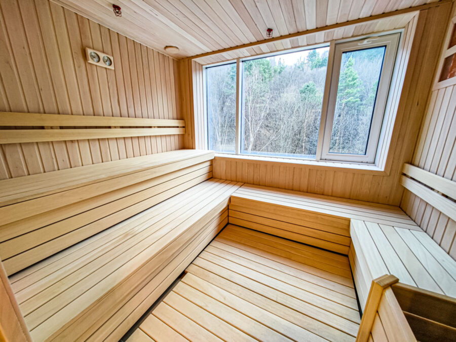 Сауна на клубном этаже в санатории «Родник» в г. Кисловодске - фотография